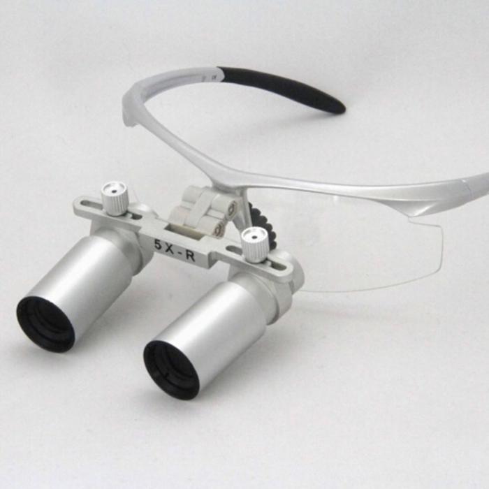 Ymarda 5.0X occhiali ingrandimento dentista (occhialini medici binoculari)