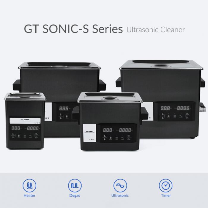 Gt Sonic S-Serie Pulitore ad ultrasuoni touchscreen 2-9L 50-200w con funzione di riscaldamento