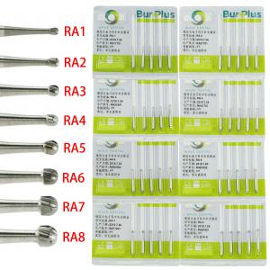 10 pacchetti WAVE Frese dentali SBT a bassa velocità in carburo di tungsteno con chiusura tonda RA 1 2 3 4 5 6 7 8