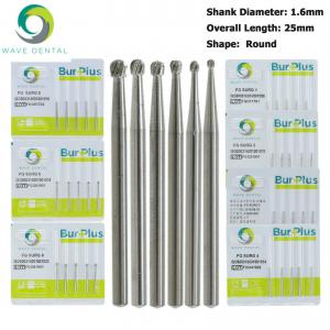 10 Pezzi FG SURG 1 2 4 5 6 8 frese in carburo di tungsteno odontoiatriche a test...