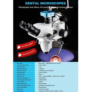 Microscopio operatorio odontoiatrico per terapia canalare dentale con fotocamera e 5w lampada led