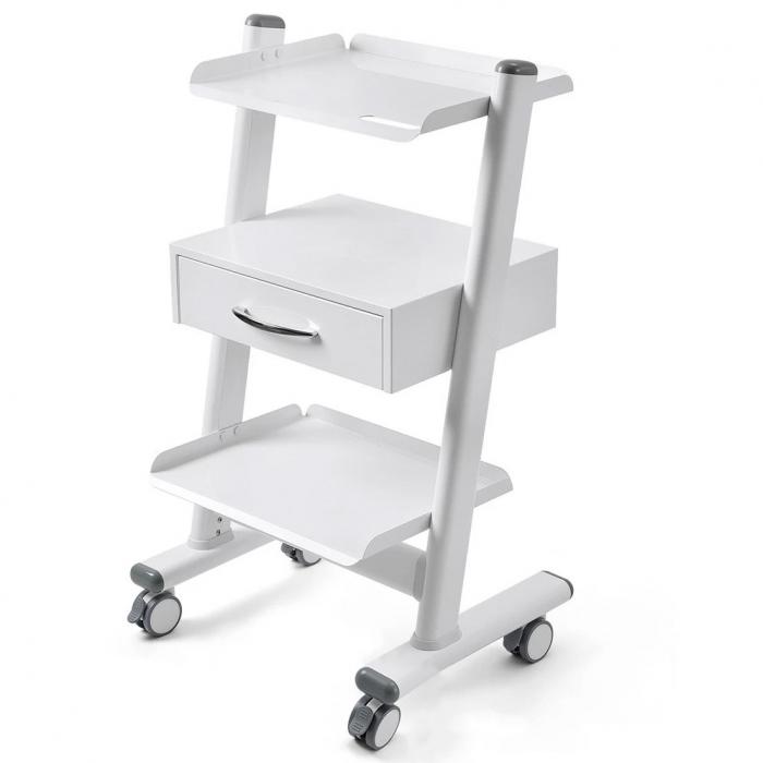 Carrello elettrificato odontoiatrico mobile Dentech T3-4 con mobiletto portaoggetti Carrello elettrificato odontoiatrico mobile Dentech T3-4 con mobiletto portaoggetti