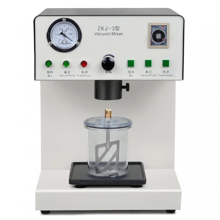 Miscelatore sottovuoto dentale ZJK-3 con pompa a vuoto integrata e miscelatore a regolazione continua. Miscelatore sottovuoto dentale ZJK-3 con pompa a vuoto integrata e miscelatore a regolazione continua.