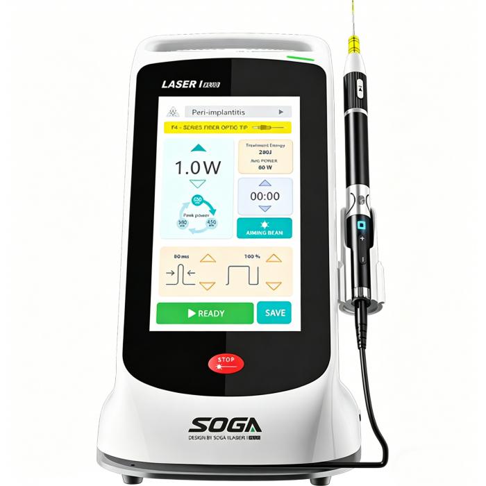 Penna laser dentale a diodo SOGA iLaser I Plus con 3 lunghezze d'onda in una: 450 nm/635 nm/980 nm Penna laser dentale a diodo SOGA iLaser I Plus con 3 lunghezze d'onda in una: 450 nm/635 nm/980 nm
