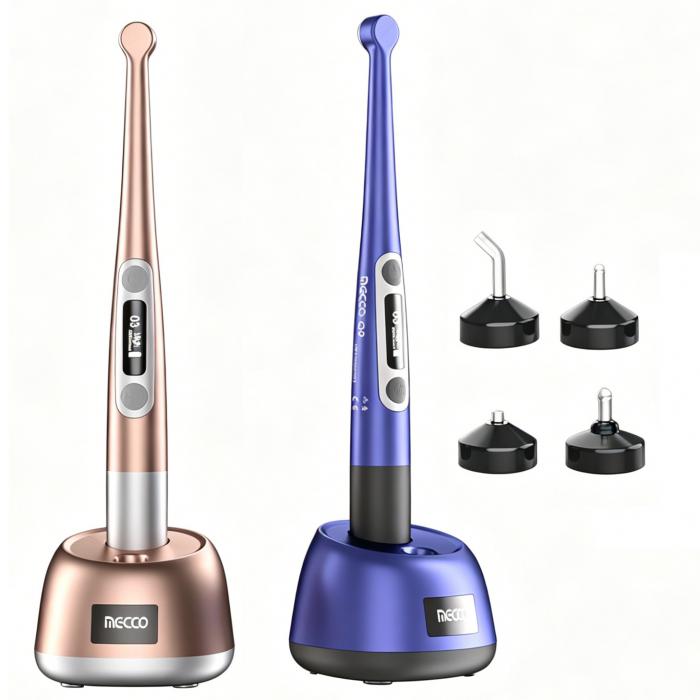 Lampada polimerizzatrice LED odontoiatrica Mecco Q9 con esposimetro integrato e rilevatore di carie Lampada polimerizzatrice LED odontoiatrica Mecco Q9 con esposimetro integrato e rilevatore di carie