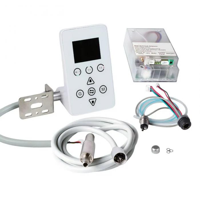 Micromotore odontoiatrico elettrico con LED integrato, compatibile con rapporti 1:1, 1:5 e 16:1