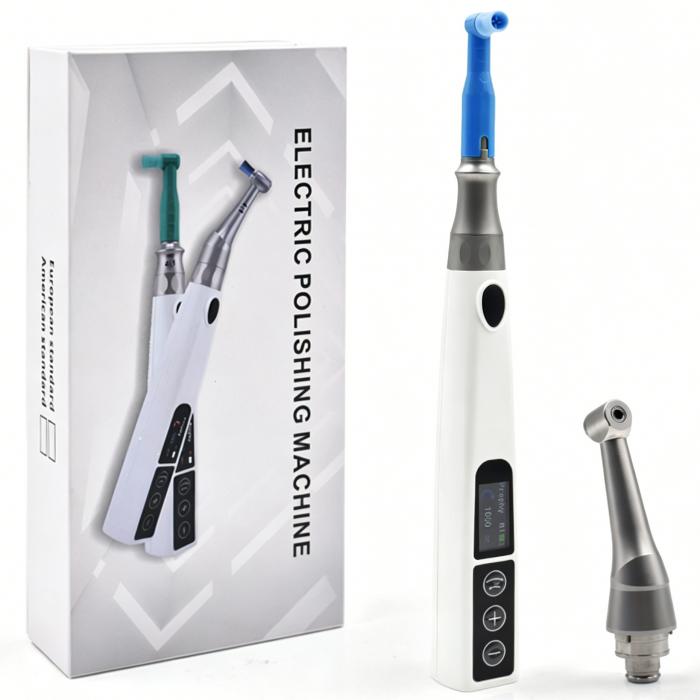 Manipolo per profilassi dentale con contrangolo 4:1 + cono nasale Manipolo per profilassi dentale con contrangolo 4:1 + cono nasale