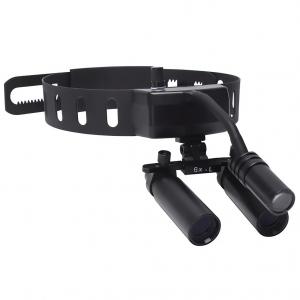 Occhiali ingrandenti dentista YUYO DY-005 6X + luce per occhiali ingrandenti a LED da 3W