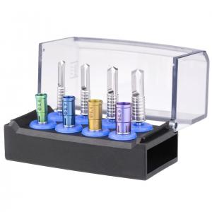 Kit odontoiatrico per raccolta ossea con set di frese e frese trephine carotatrici