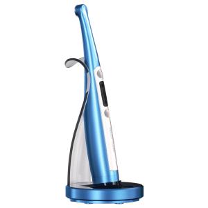 Lampada fotopolimerizzatrice odontoiatrica LED Mecco Dolphin con esposimetro integrato e lente per micropolimerizzazione