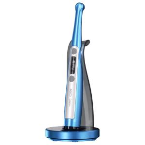 Lampada fotopolimerizzatrice odontoiatrica LED Mecco Dolphin con esposimetro integrato e lente per micropolimerizzazione