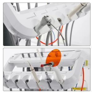 Portastrumenti per unità dentali con fori per lampada dentale + compressore d'aria + ablatore ultrasuoni + lampada polimerizzatrice
