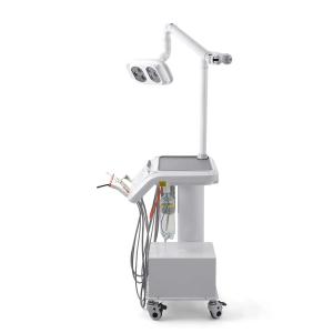 Portastrumenti per unità dentali con fori per lampada dentale + compressore d'aria + ablatore ultrasuoni + lampada polimerizzatrice