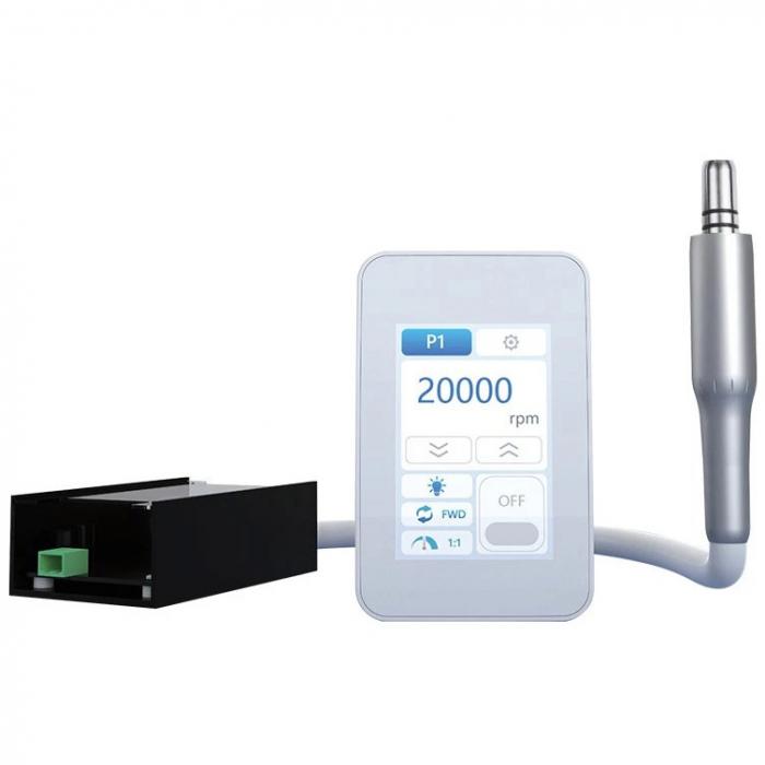 Micromotore elettrico brushless integrato per uso odontoiatrico (con touchscreen) Micromotore elettrico brushless integrato per uso odontoiatrico (con touchscreen)