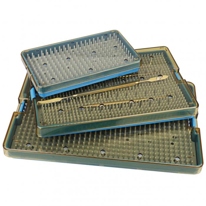 3 vassoi sterilizzabili in autoclave per uso dentale in silicone, scatola di disinfezione