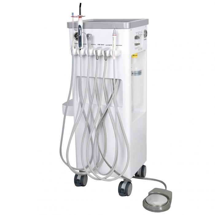 Portastrumenti per unità dentali ANZHI AZ-202-2 con compressore d'aria e scaler a ultrasuoni. Portastrumenti per unità dentali ANZHI AZ-202-2 con compressore d'aria e scaler a ultrasuoni.