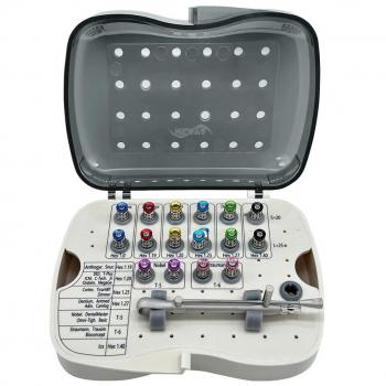Kit di chiave dinamometrica a cricchetto per abutment implantari dentali universali HLY XLY-NLBS100