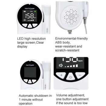 Doppler fetale portatile CONTEC 10A (LED)