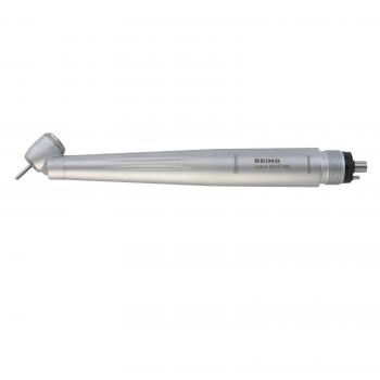 Manipolo chirurgico a turbina dentale BEING 401P45-M4E, inclinazione a 45 gradi, con attacco a 4 fori e luce LED