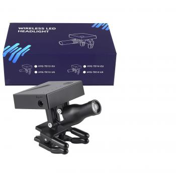 Lampada frontale dentale wireless da 5W con clip TD13 per lenti d'ingrandimento