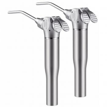 Siringa aria/acqua dentale a 3 vie (2 pezzi) con pulsante dall'ampia superficie di contatto