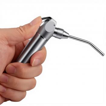 Siringa aria/acqua dentale a 3 vie (2 pezzi) con pulsante dall'ampia superficie di contatto