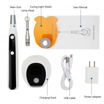 Lampada fotopolimerizzatrice dentale PULIHUA PLH-320, 3000 mW/cm², con 7 modalità di funzionamento