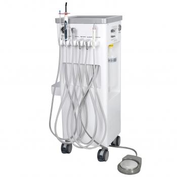 Portastrumenti per unità dentali ANZHI AZ-202-2 con compressore d'aria e scaler a ultrasuoni.