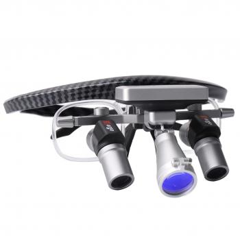 Occhialini d'ingrandimento dentale YUYO EL1+WL1 3X/4X/5X/6X con luce LED senza fili