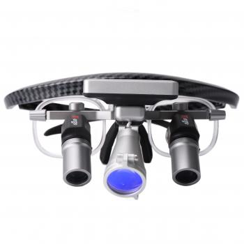 Occhialini d'ingrandimento dentale YUYO EL1+WL1 3X/4X/5X/6X con luce LED senza fili