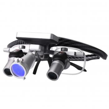 Occhialini d'ingrandimento dentale YUYO EL1+WL1 3X/4X/5X/6X con luce LED senza fili