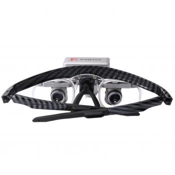 Occhialini d'ingrandimento dentale YUYO EL1+WL1 3X/4X/5X/6X con luce LED senza fili