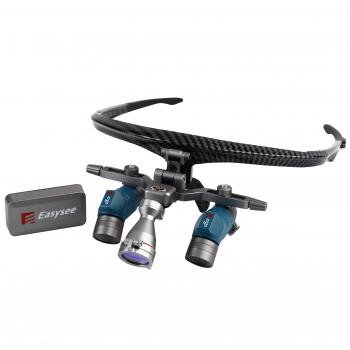 Occhialini d'ingrandimento dentali YUYO EL+WL-ii (zoom 3,5x, 5x, 7x) con lampada frontale odontoiatrica
