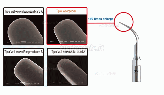 10Pcs Woodpecker Inserti piezo /punte per ablatore ultrasuoni P1 P2L P2R P2LD P2RD P3 P3D P4 P4D