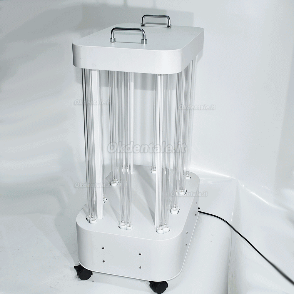 1000-1500W UVC Lampada Sterilizzazione Mobile per Grandi Spazi Ospedalieri, Hotel, Ufficio, Magazzino
