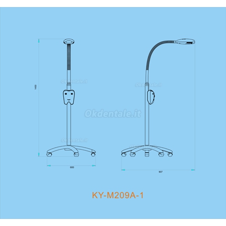 Saab® KY-M209A-1 Lampade sbiancamento dentale della denti