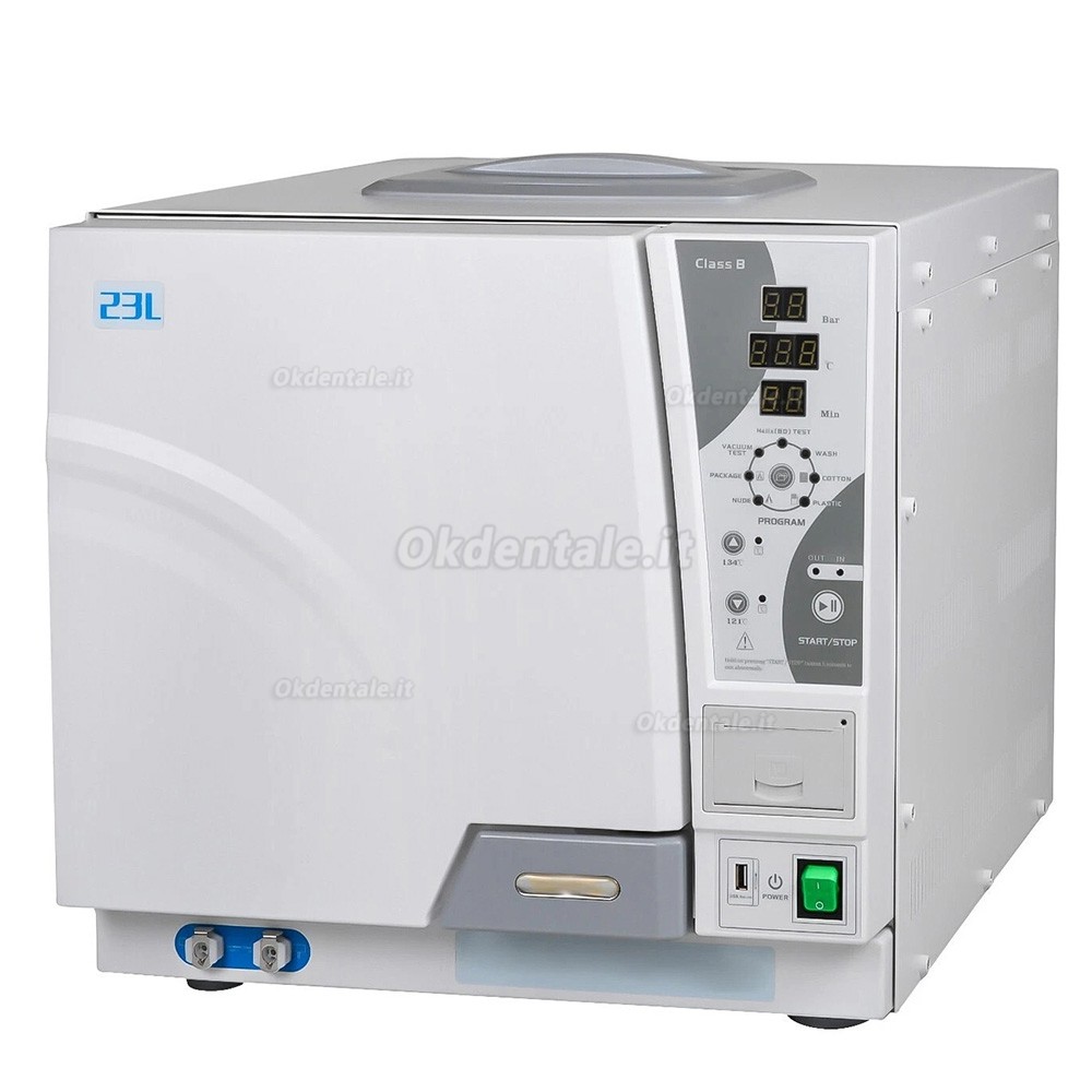 Autoclave a vapore dentale Getidy YJN-23 di classe B con stampante integrata Autoclave a vapore dentale Getidy YJN-23 di classe B con stampante integrata