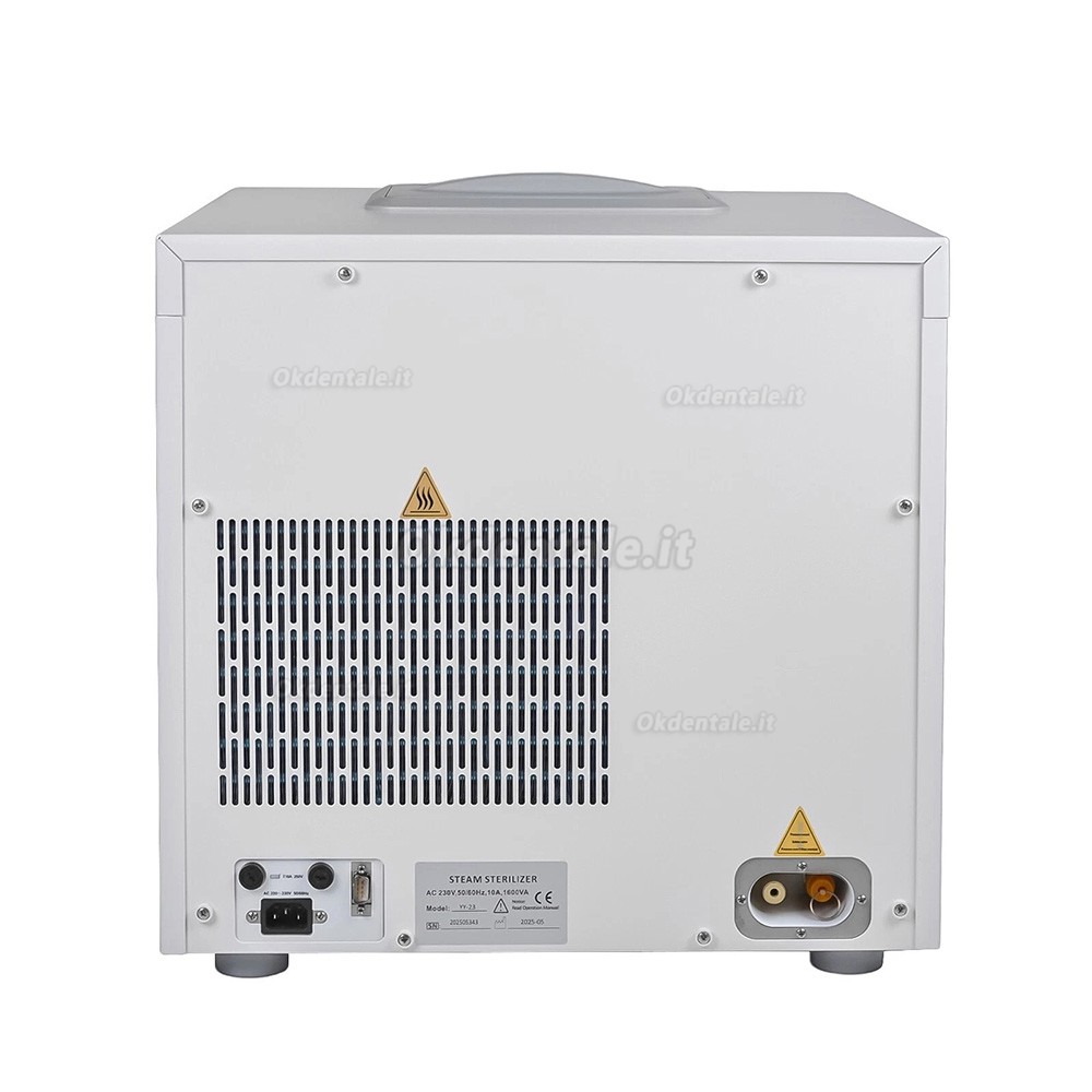 Autoclave a vapore dentale Getidy YJN-23 di classe B con stampante integrata Autoclave a vapore dentale Getidy YJN-23 di classe B con stampante integrata