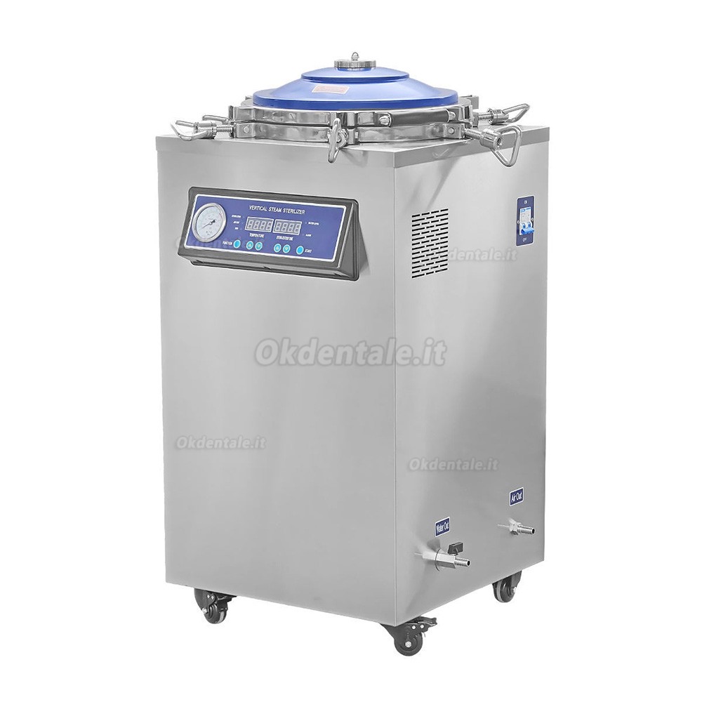 Sterilizzatore a vapore verticale per autoclave dentale da 35 litri con pannello di controllo digitale Sterilizzatore a vapore verticale per autoclave dentale da 35 litri con pannello di controllo digitale