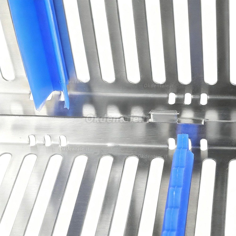 Cassetta di sterilizzazione per strumenti dentali da 5 pezzi (ogni cassetta contiene 5 strumenti dentali)