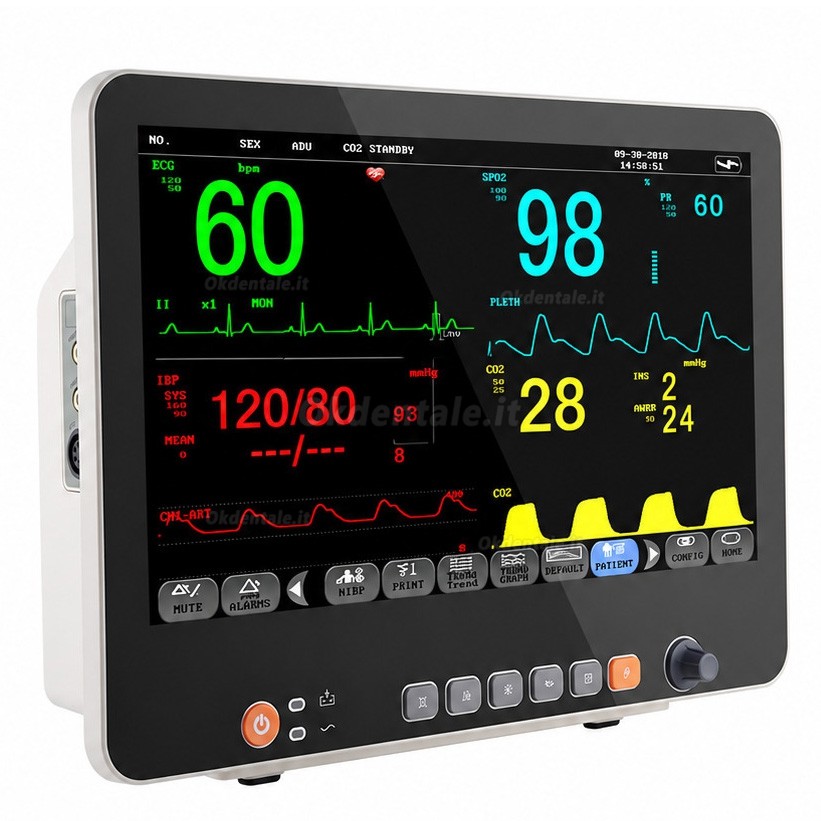 Monitor paziente multiparametrico da 15,6" ECG NIBP RESP TEMP SPO2 PR