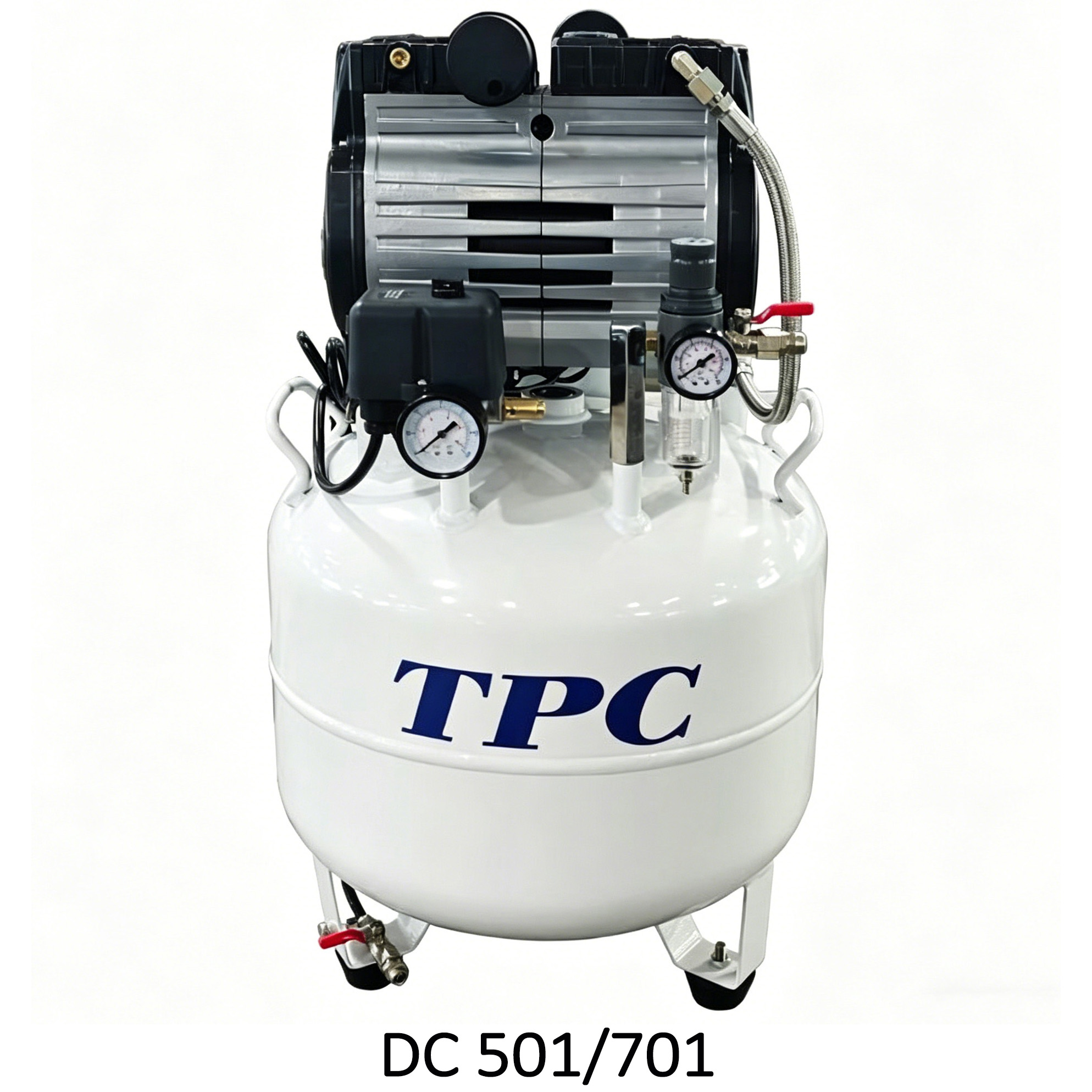 TPC DC701/702/703/704 compressore senza olio odontoiatrico 32-120L