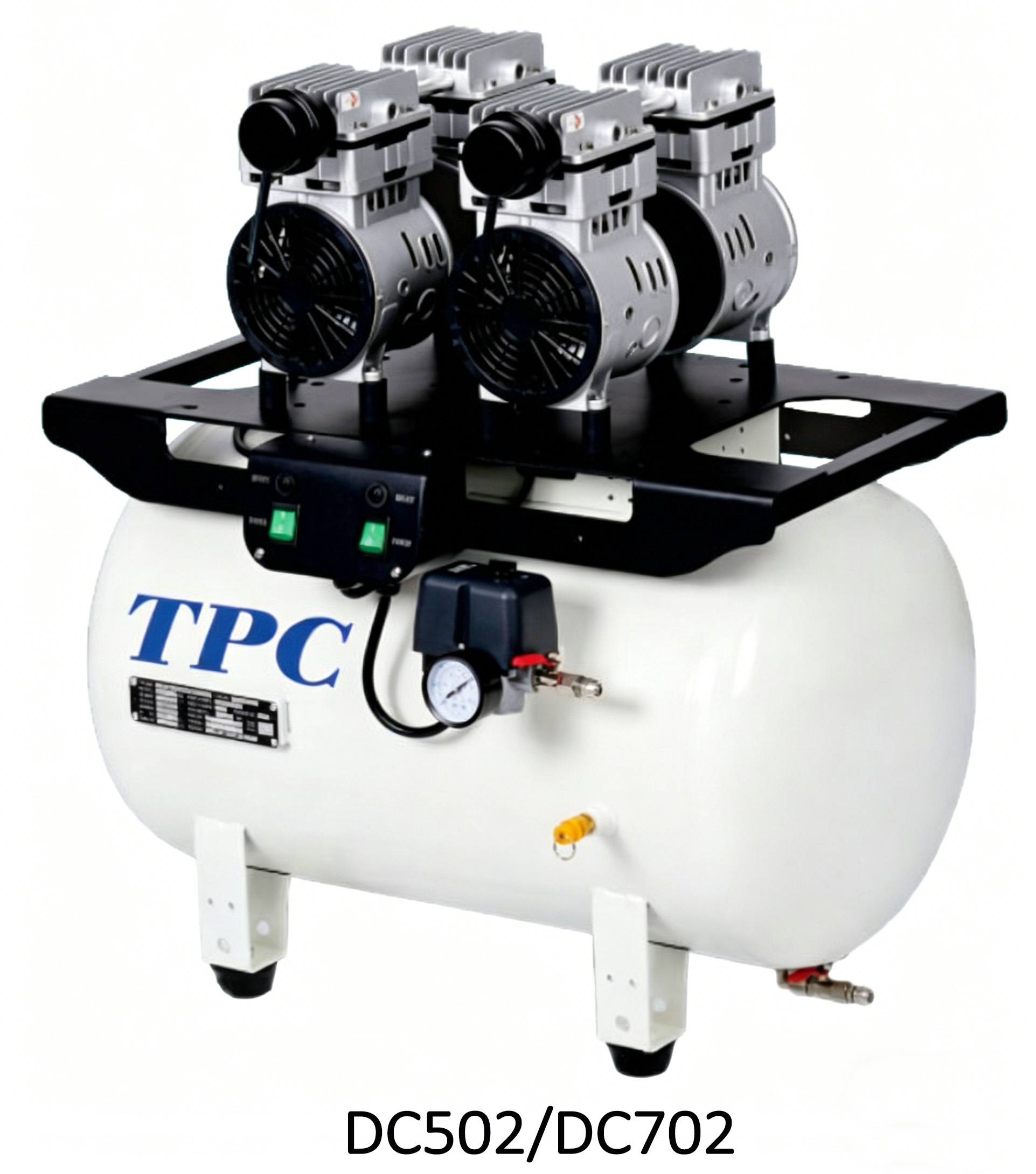 TPC DC701/702/703/704 compressore senza olio odontoiatrico 32-120L