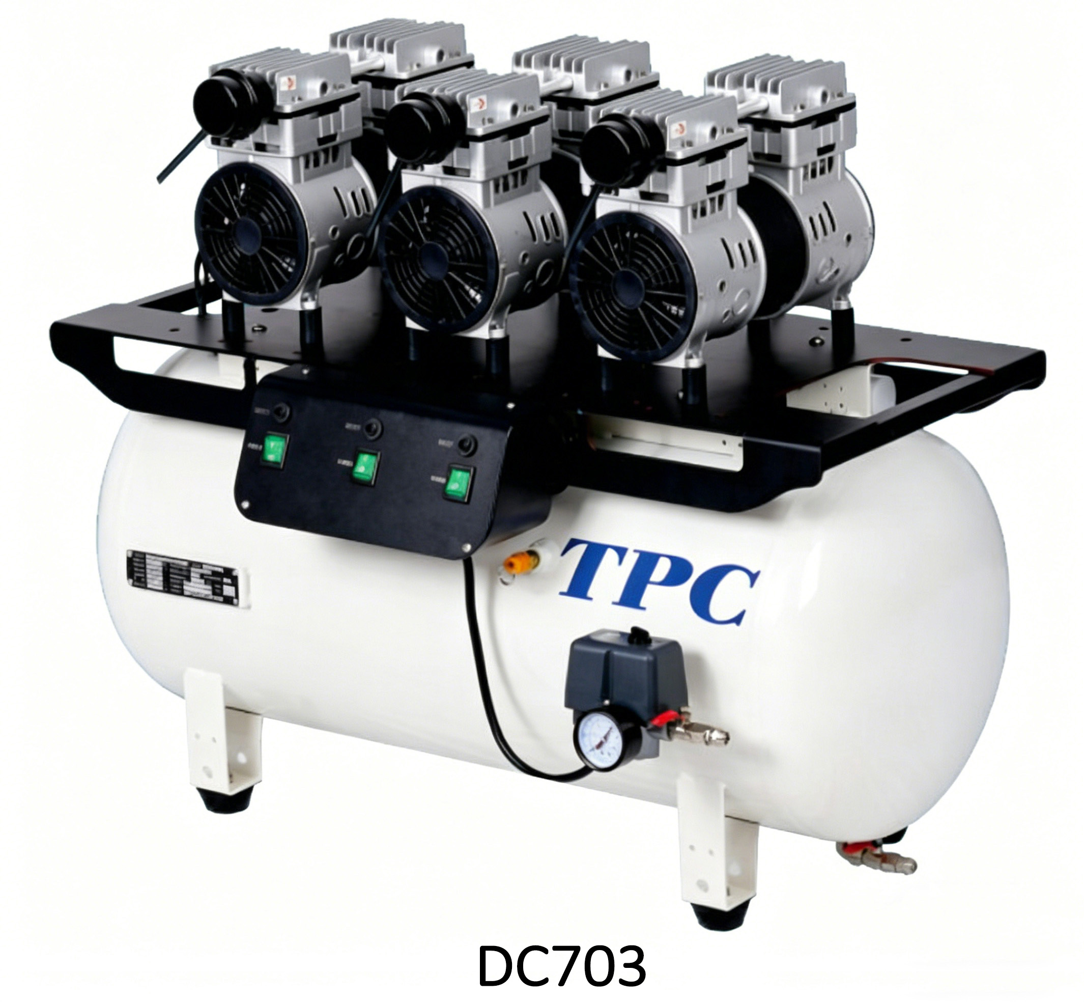 TPC DC701/702/703/704 compressore senza olio odontoiatrico 32-120L