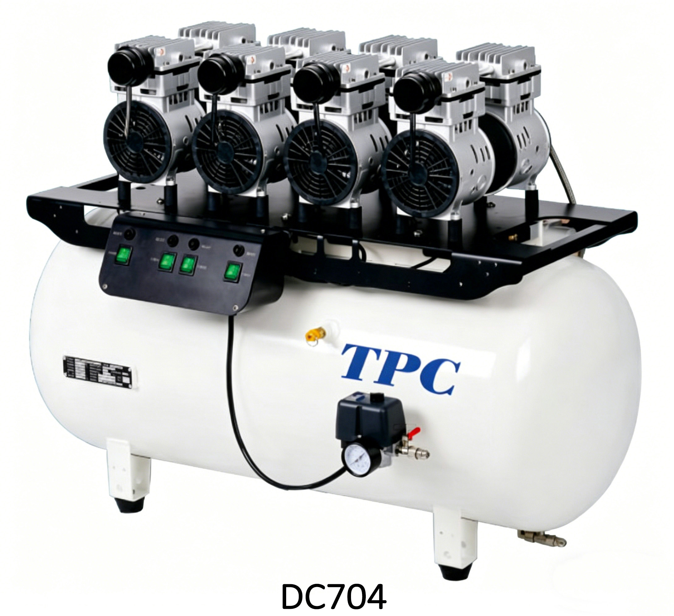 TPC DC701/702/703/704 compressore senza olio odontoiatrico 32-120L