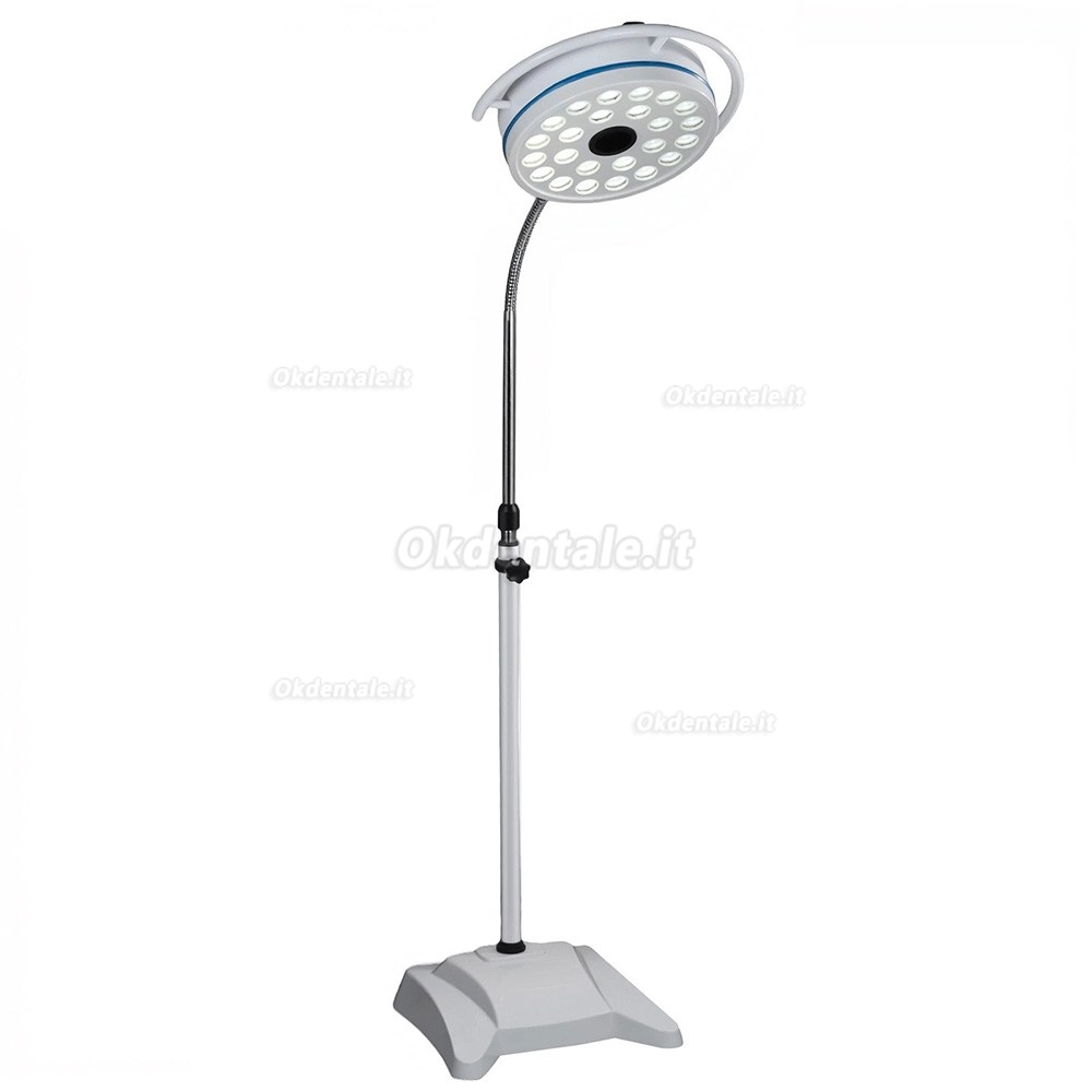 Lampada operatoria odontoiatrica da pavimento da 72 W con 24 lampadine LED a luce fredda Lampada operatoria odontoiatrica da pavimento da 72 W con 24 lampadine LED a luce fredda