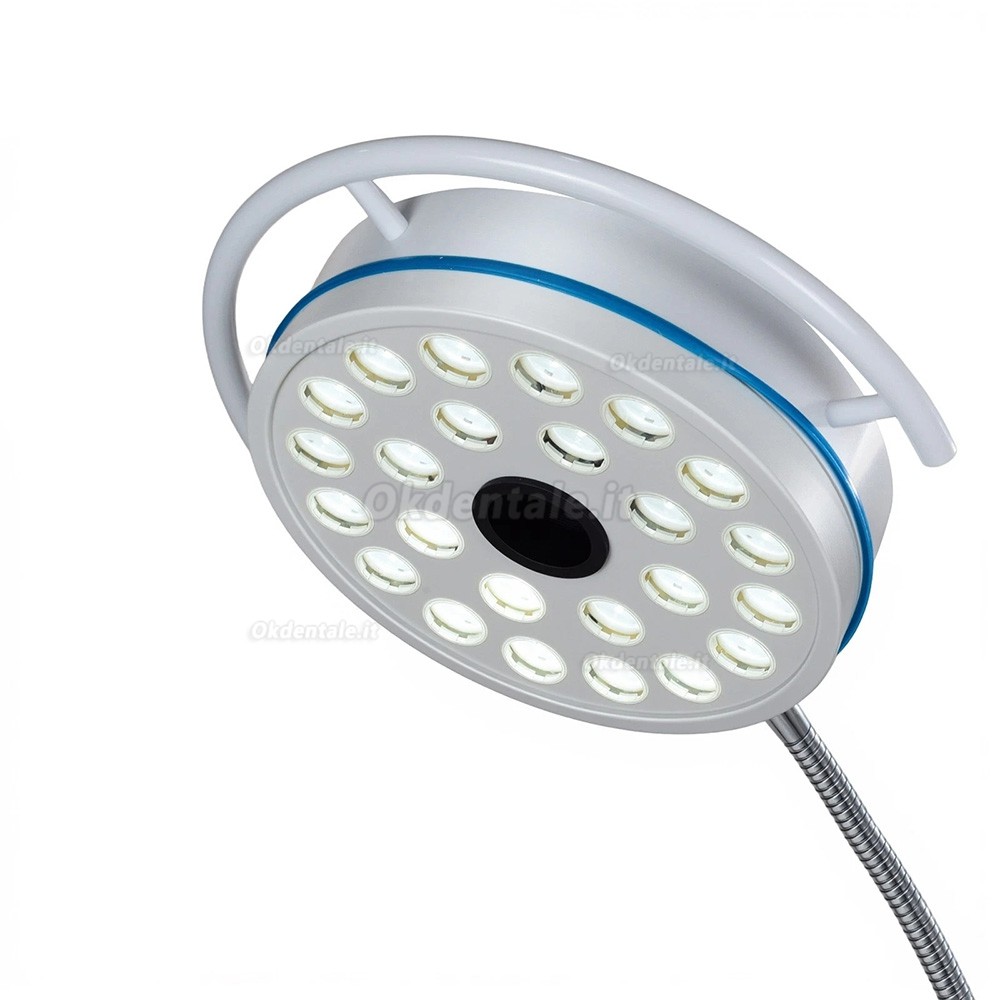 Lampada operatoria odontoiatrica da pavimento da 72 W con 24 lampadine LED a luce fredda Lampada operatoria odontoiatrica da pavimento da 72 W con 24 lampadine LED a luce fredda