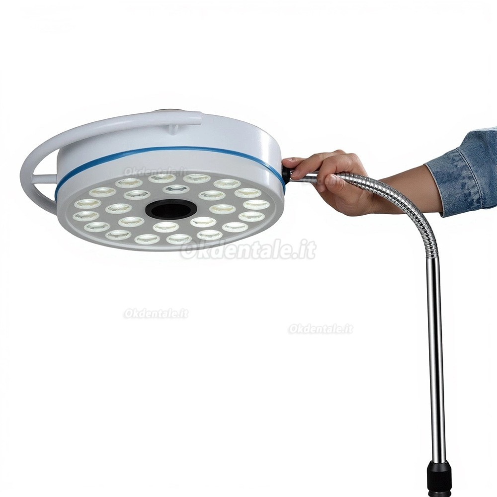 Lampada operatoria odontoiatrica da pavimento da 72 W con 24 lampadine LED a luce fredda Lampada operatoria odontoiatrica da pavimento da 72 W con 24 lampadine LED a luce fredda
