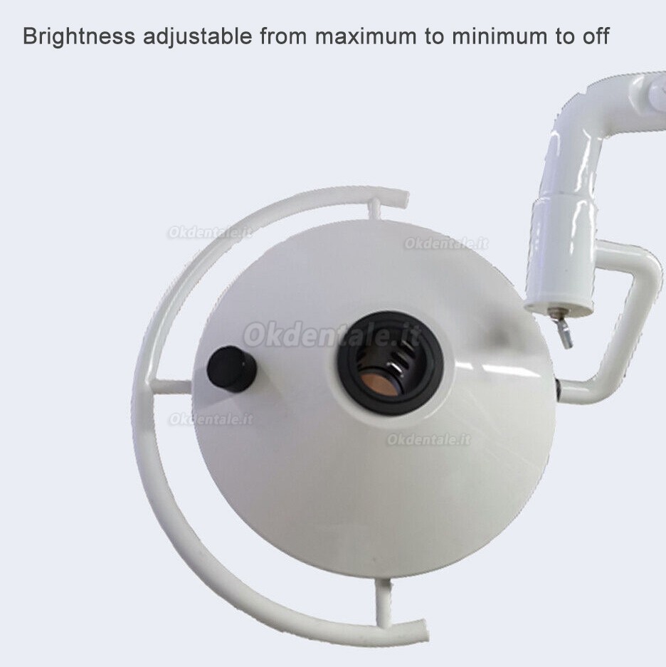Lampada odontoiatrica odontoiatrica da 72 W montata a soffitto, lampada operatoria senza ombre a LED a luce fredda Lampada odontoiatrica odontoiatrica da 72 W montata a soffitto, lampada operatoria senza ombre a LED a luce fredda