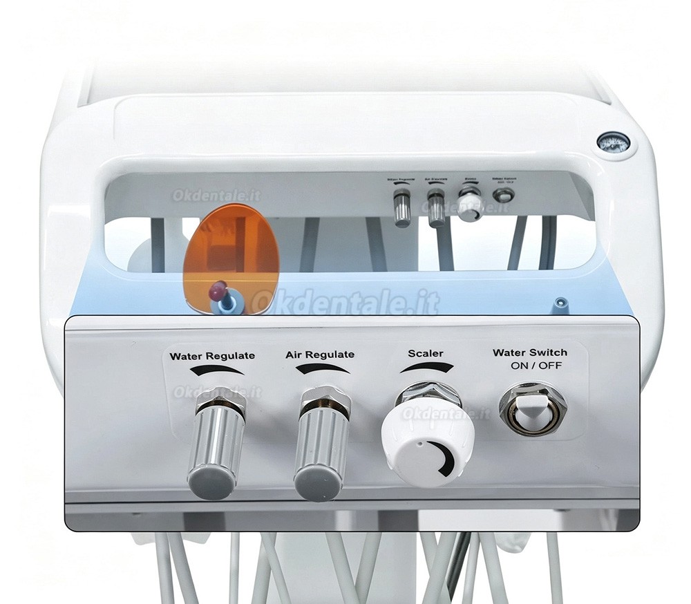 Portastrumenti per unit&agrave; odontoiatrica mobile ANZHI AZ-AP302D con compressore d'aria integrato